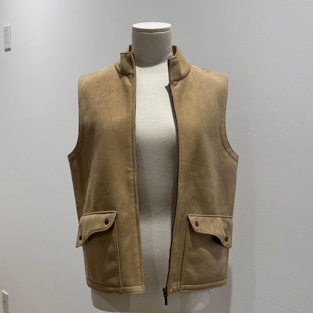 Talbots Men's Beige Vest